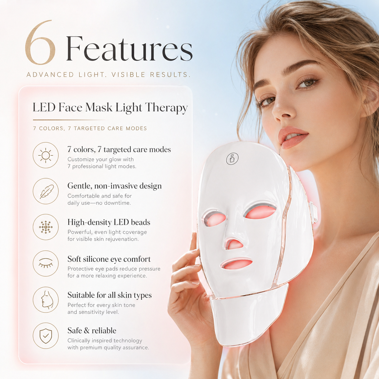 Signature 7-Color LED Light Therapy Mask