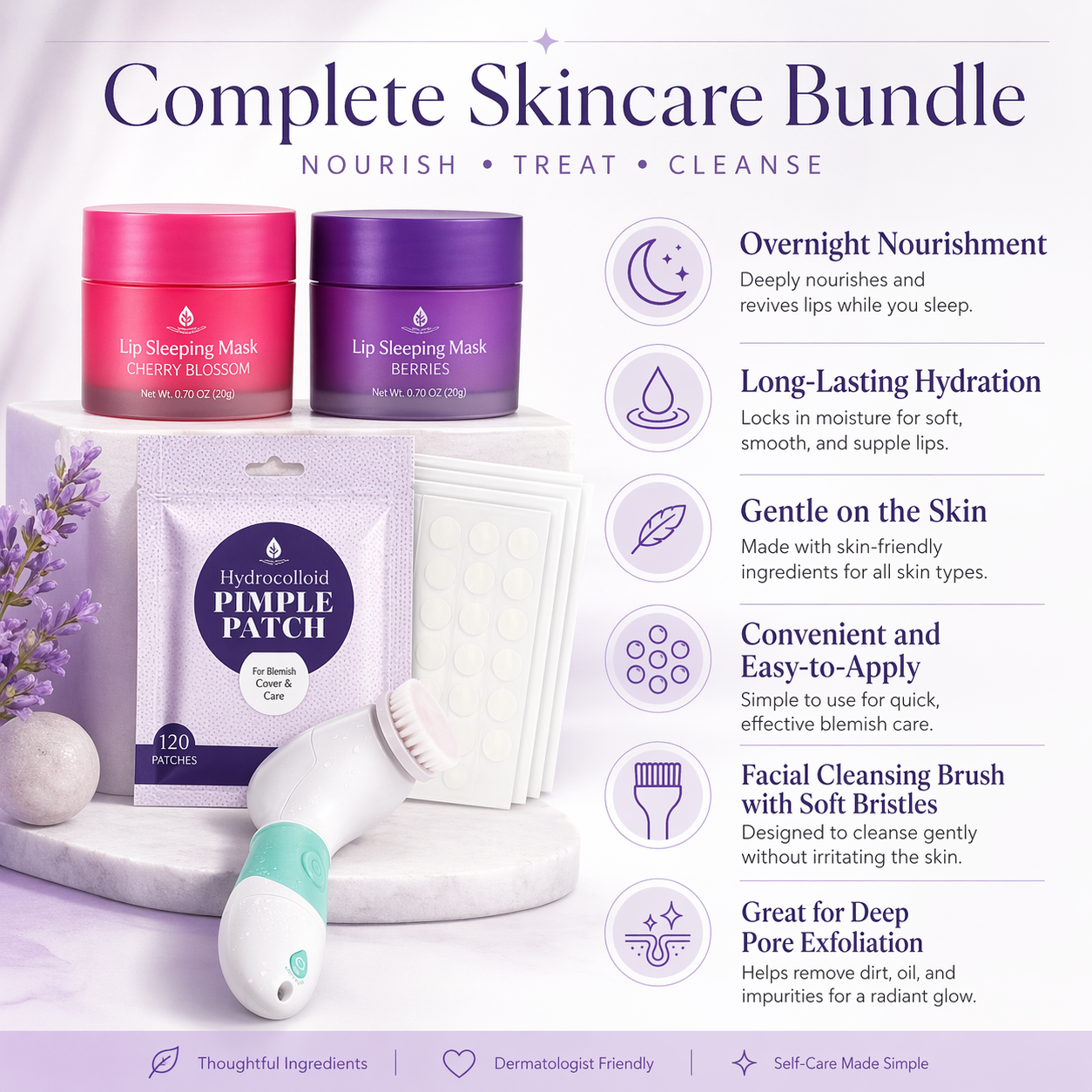 Pursonic Ultimate Skincare Bundle – Complete 3-Piece Beauty Set