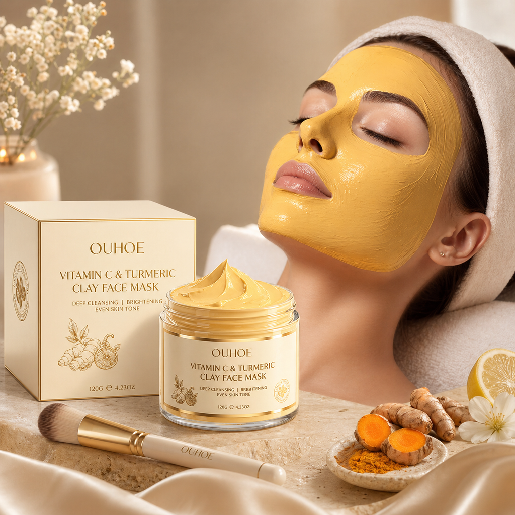 OUHOE Vitamin C & Turmeric Clay Face Mask